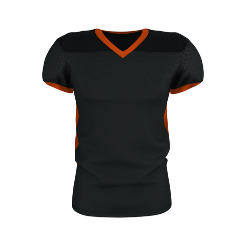 Badger Sport Adult Elusive Football Jersey, Sizes 2XL-4XL (A00173-032108), Color 'Black/Burnt Orange'